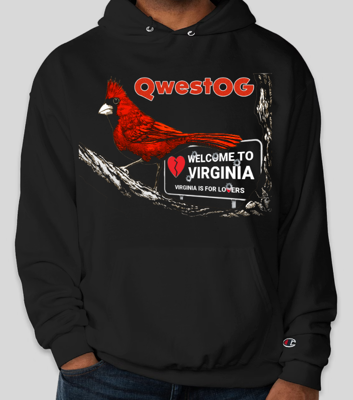 QwestOG Promo Champion Powerblend Midweight Pullover Hoodie